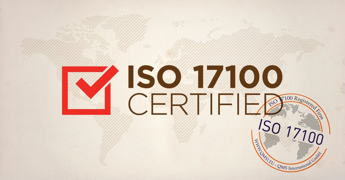 ISO Certified Translation Company